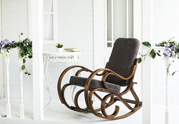 Кресла - качалки Кресло-качалка "Луиза" Грей Браун - купить в интернет-магазине GreenTree