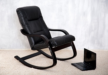 Кресла - качалки Кресло-качалка "Эйр" NEW Черный - купить в интернет-магазине GreenTree