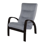 Кресло Ладога Фреш 12 светло-серый Венге структура  GREENTREE – 'Фото 1'